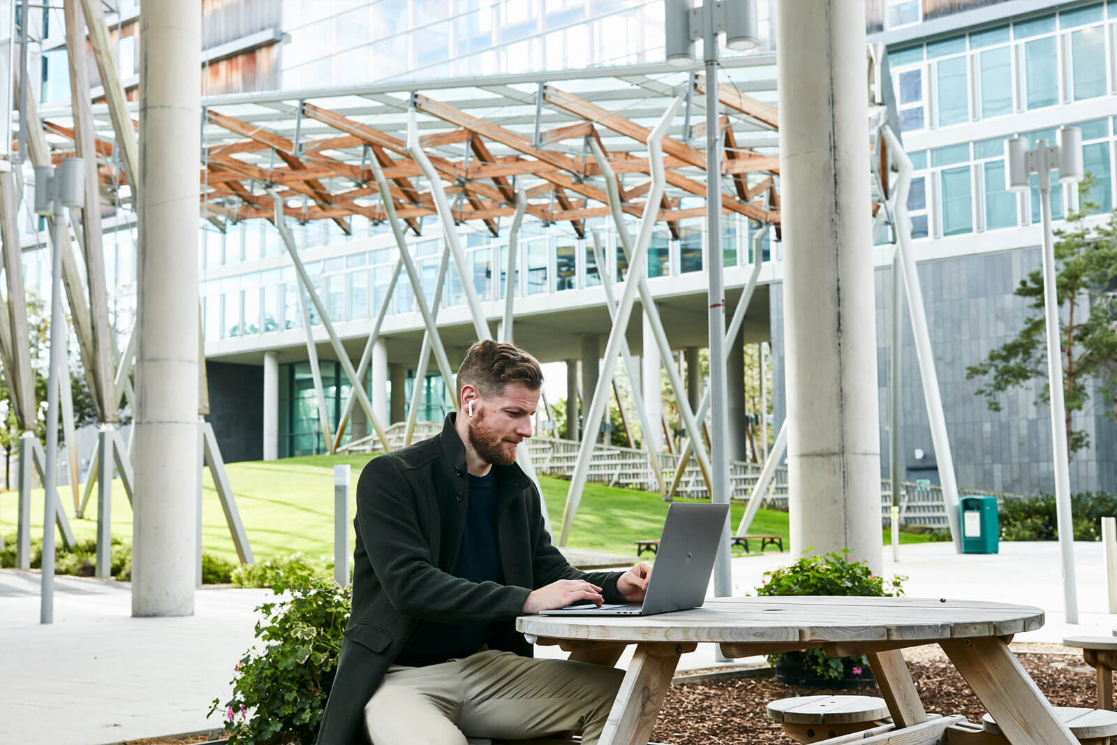 The Seamark Building Dublin Working outdoors